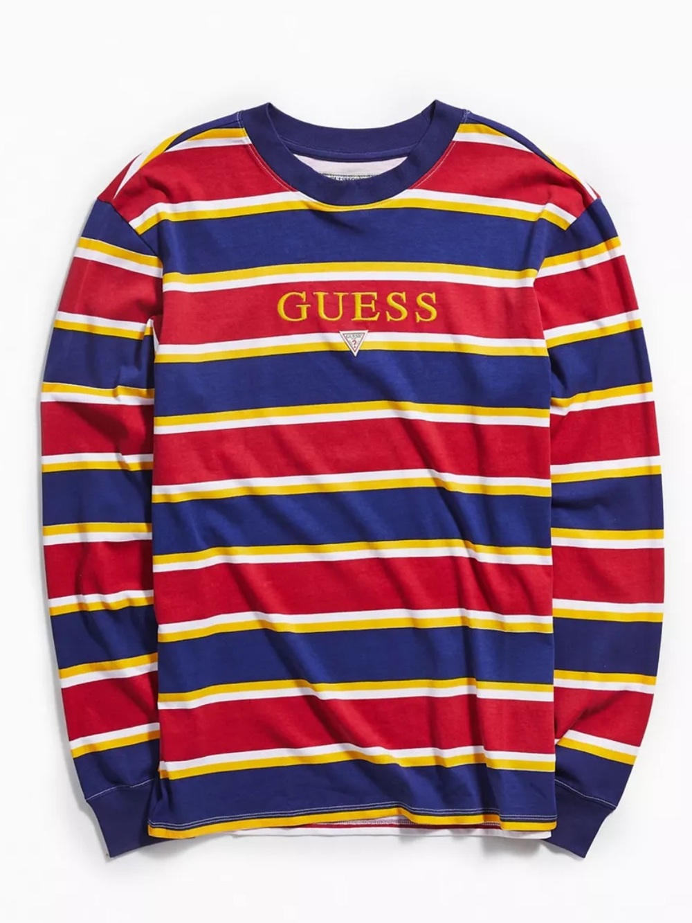 GUESS Kenmore Striped Long Sleeve Tee Size M